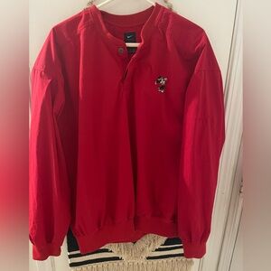Red Mickey Mouse golf windbreaker